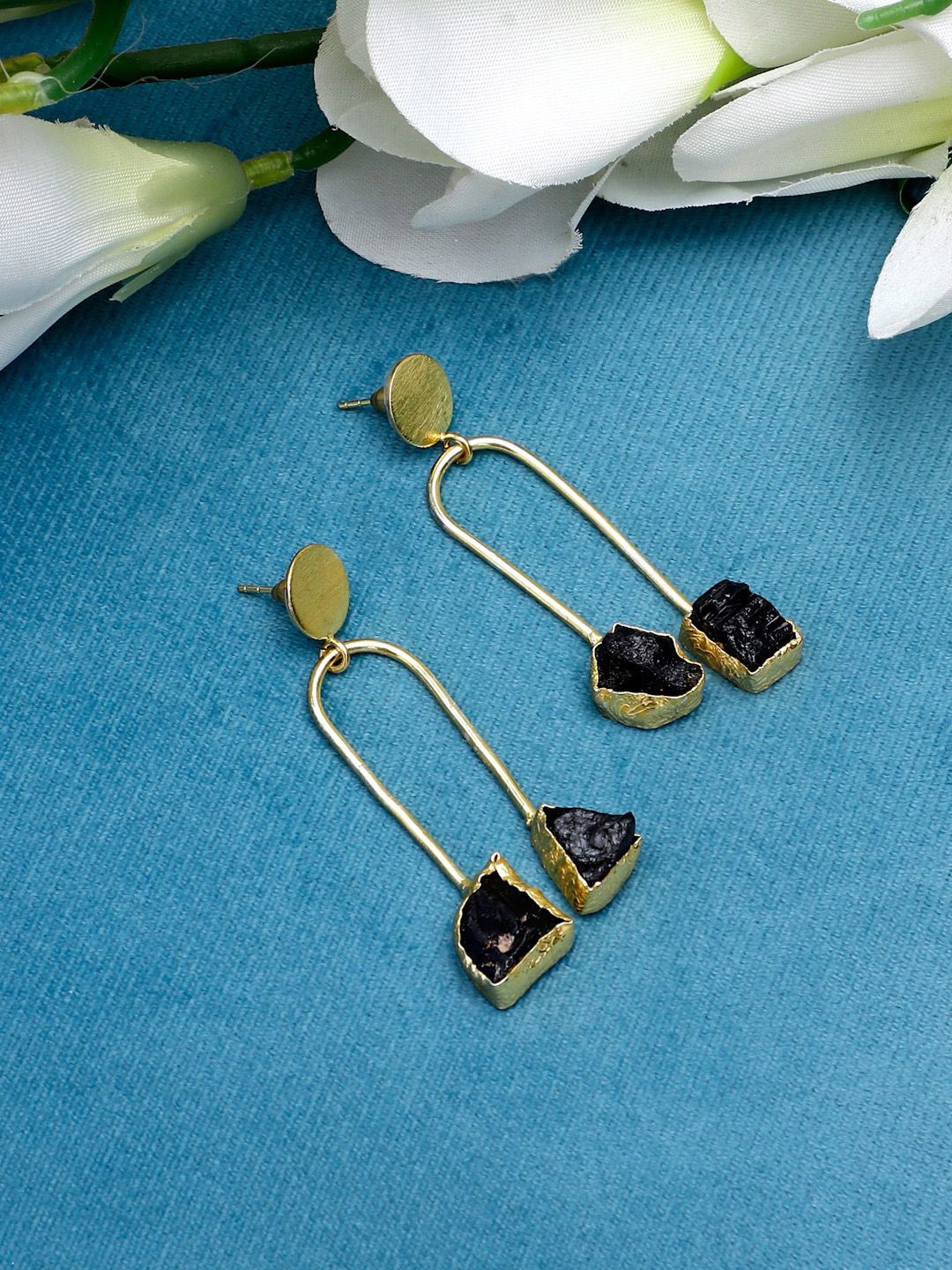 

Anantayabymani Contemporary Drop Earrings, Gold