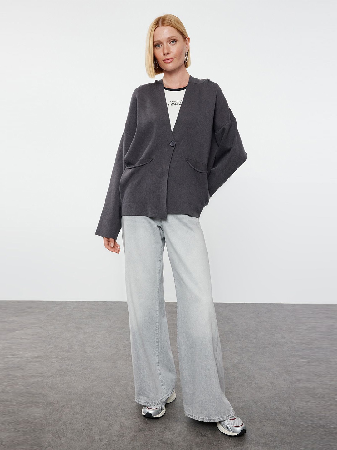 

Trendyol Women Cardigan, Grey
