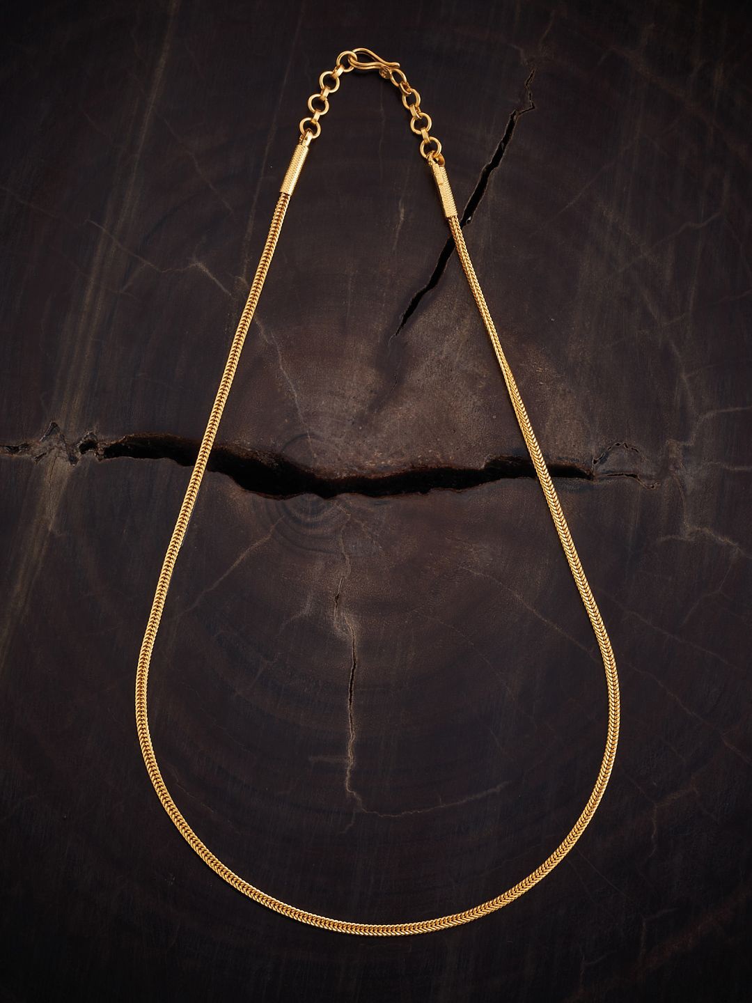 

Kushal's Fashion Jewellery 92.5 Pure Silver Gold-Plated Chain
