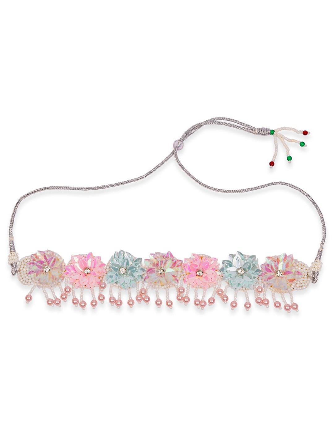 

Aye Candy Girls Stone-Studded & Beaded Necklace, Pink