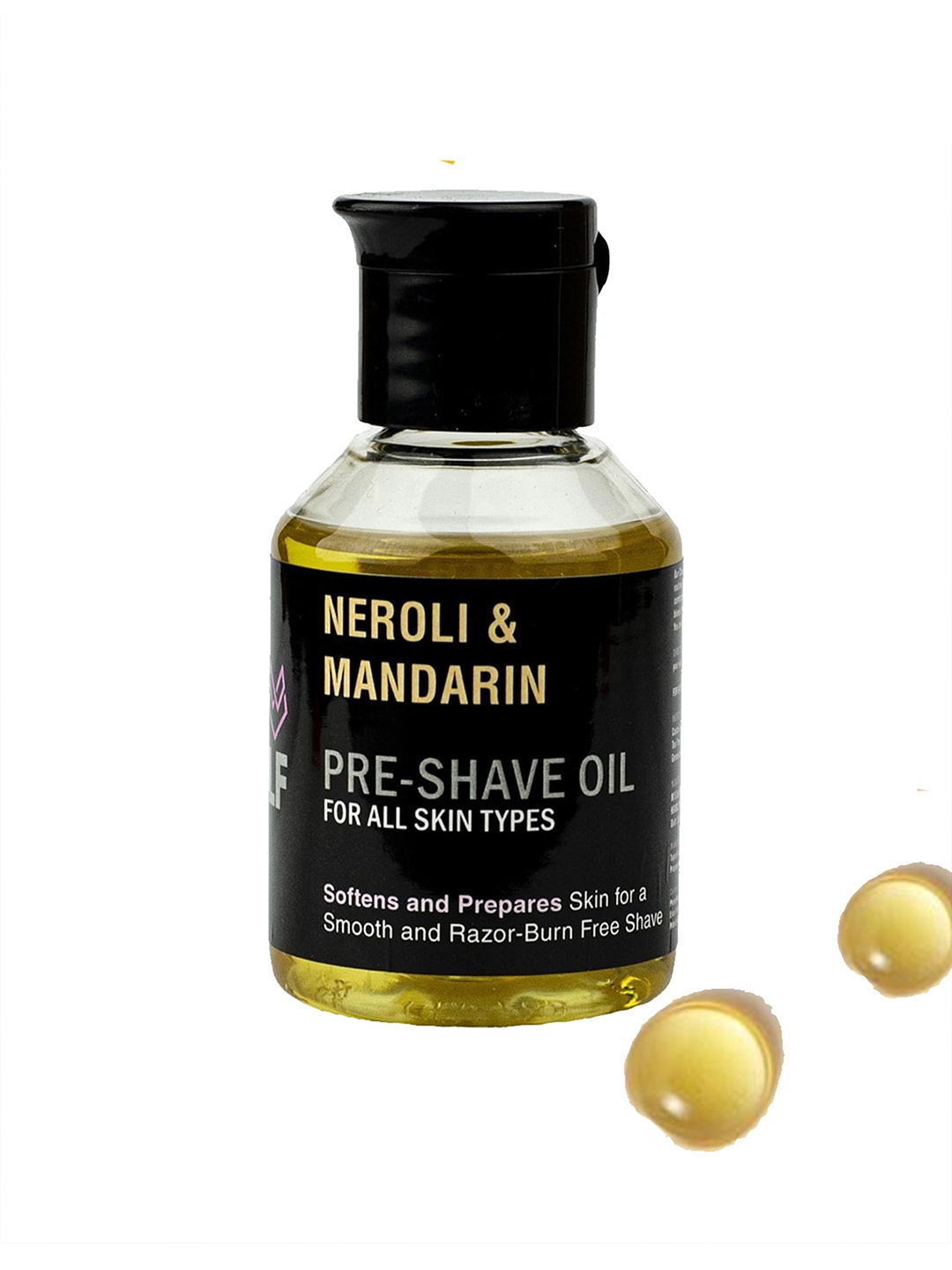 

PINK WOOLF Neroli & Mandarin Pre Shave Oil Provides Razor Glide For Smooth Shave-50ml, Yellow