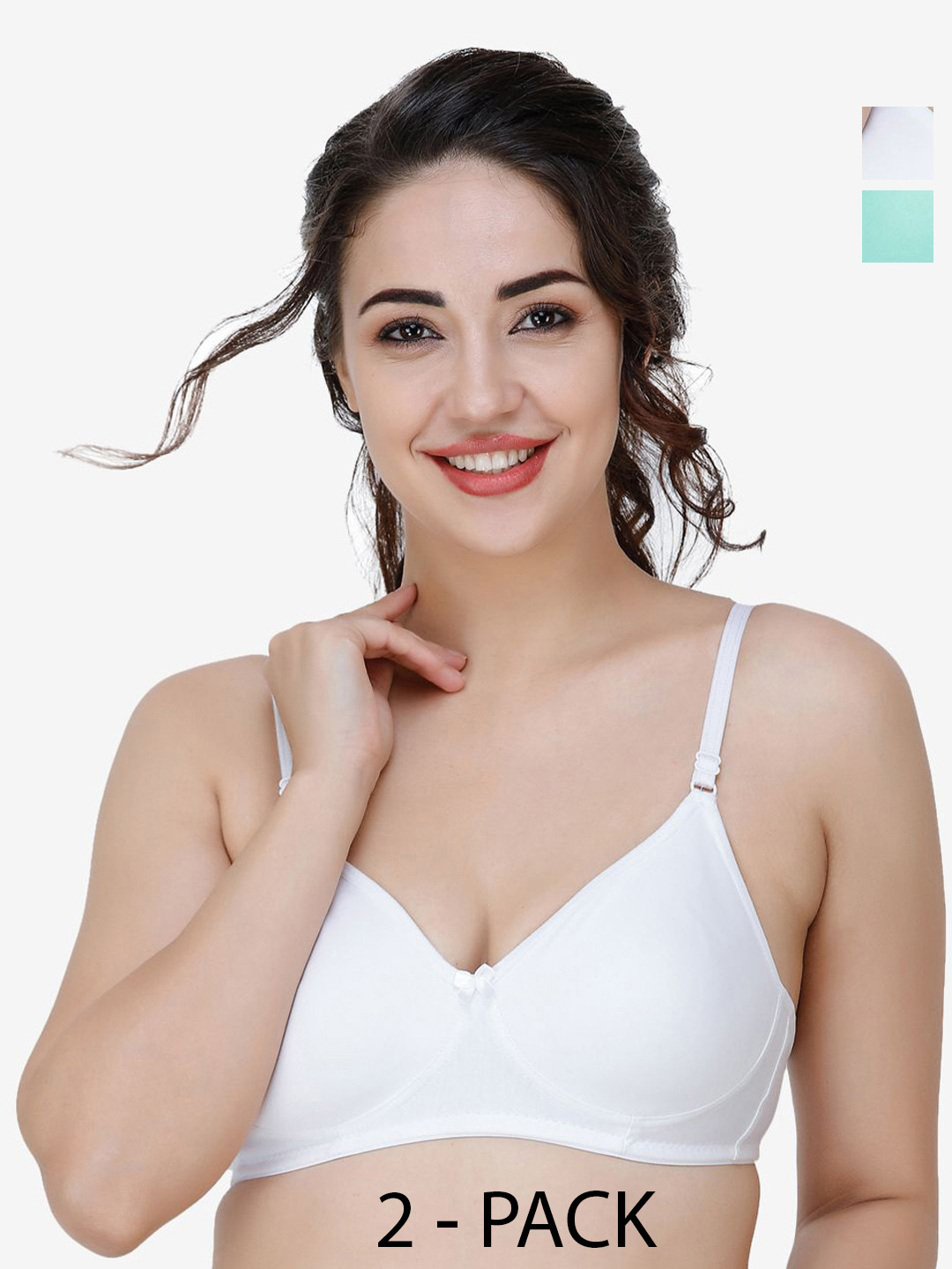 

Docare Pack Of 2 Full Coverage T-shirt Bra, White