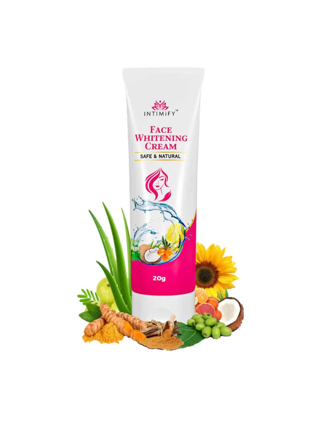 

INTIMIFY Safe & Natural Face Whitening Cream- 20g, White