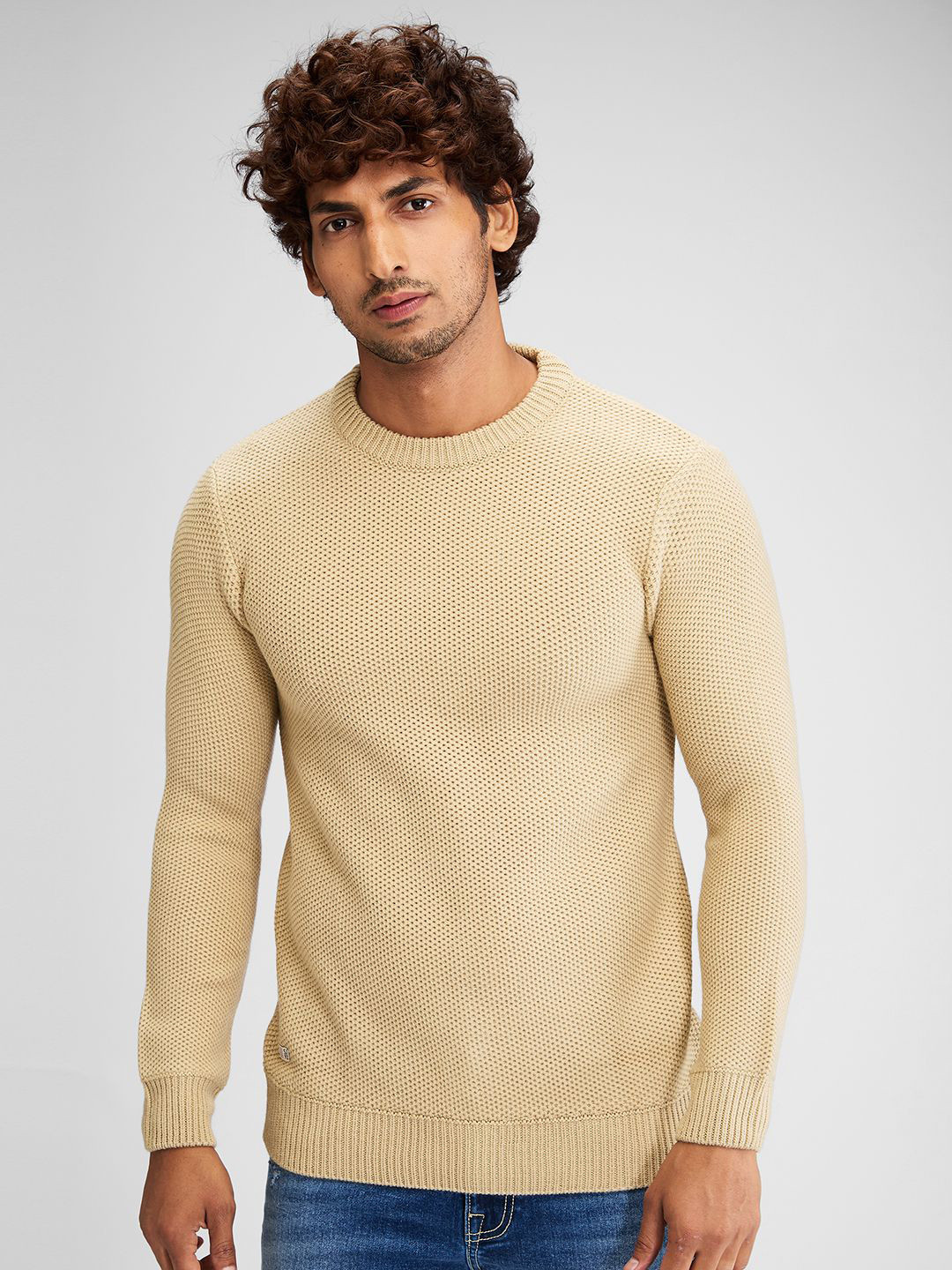 

SPYKAR Men Pullover, Cream
