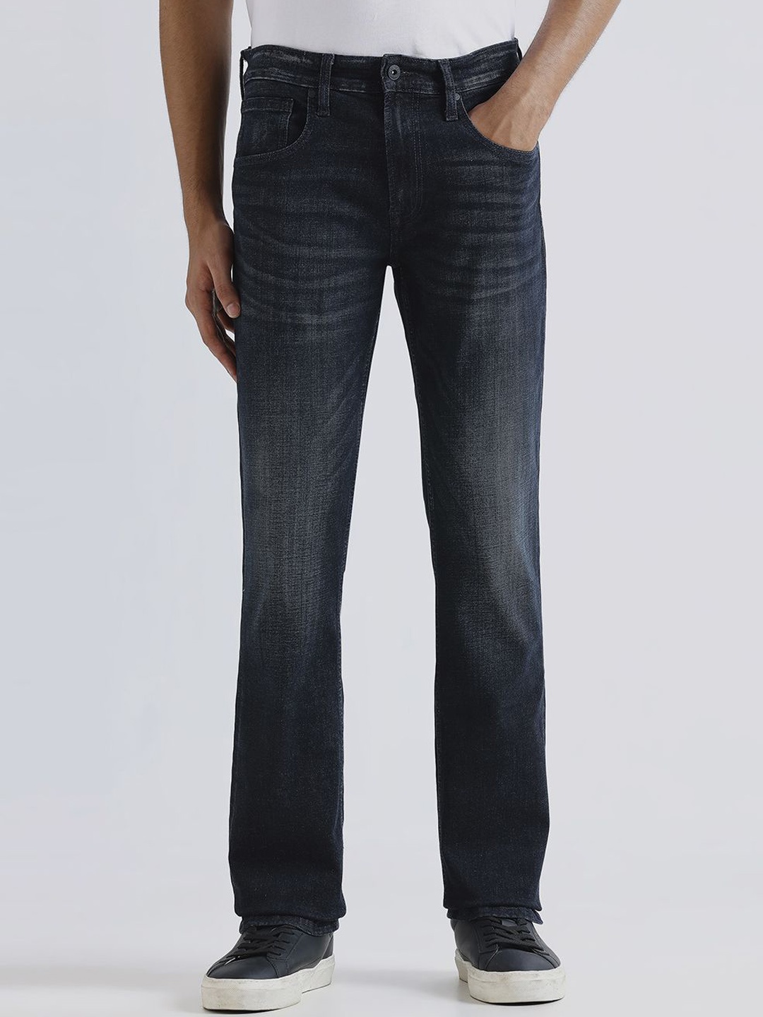 

Pepe Jeans Men Holborne Mid-Rise Light Fade Stretchable Jeans, Black