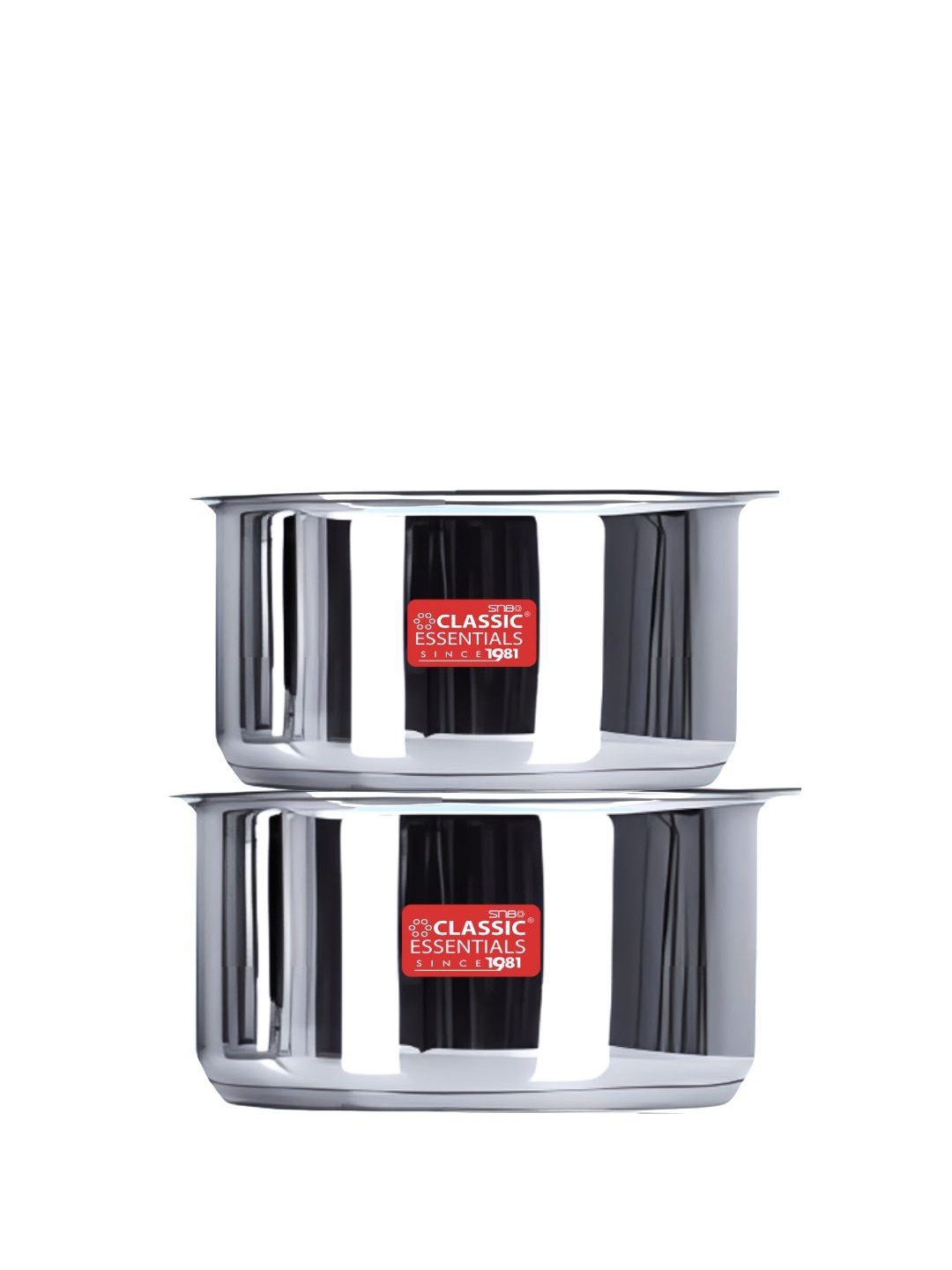 

Classic Essentials Silver Toned 2 Pcs Stainless Steel Tope With Lid