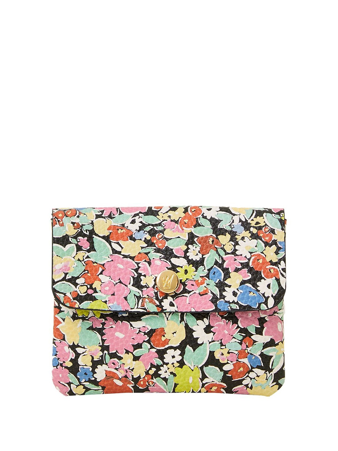 

Accessorize Women Floral Printed PU Zip Around Wallet, Pink