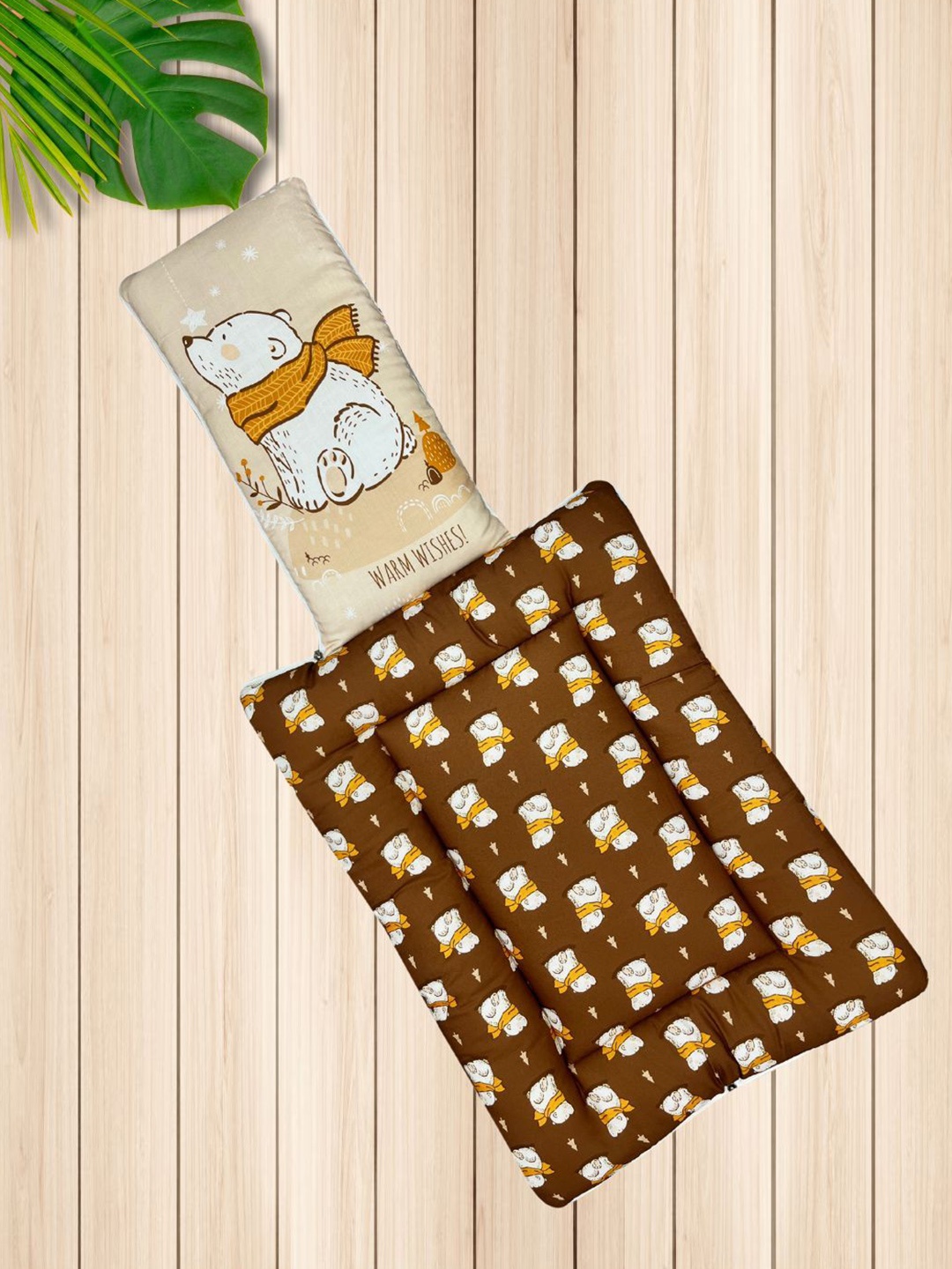 

NEW COMERS Kids Printed Cotton Baby Sleeping Bag, Brown