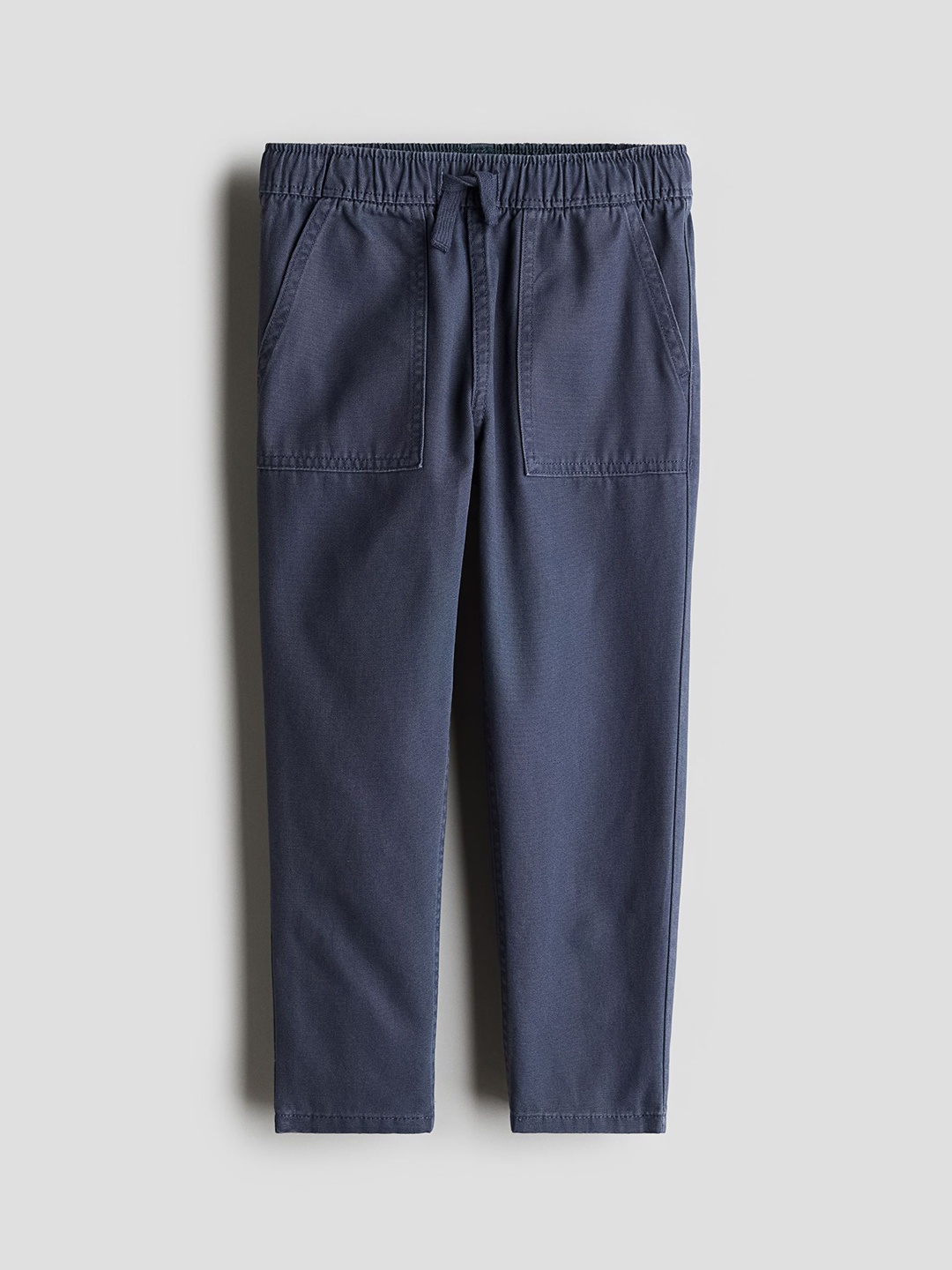 

H&M Boys Cotton Canvas Joggers, Blue