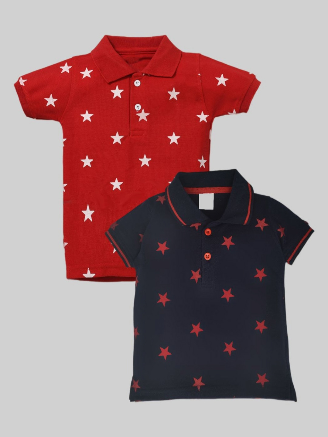 

BAESD Boys 2 Printed Polo Collar T-shirt, Red