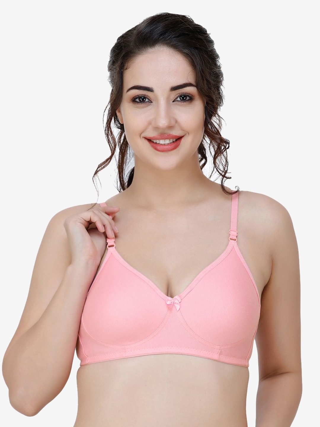 

Docare Women Full Coverage T-shirt Non Padded Bra, Peach