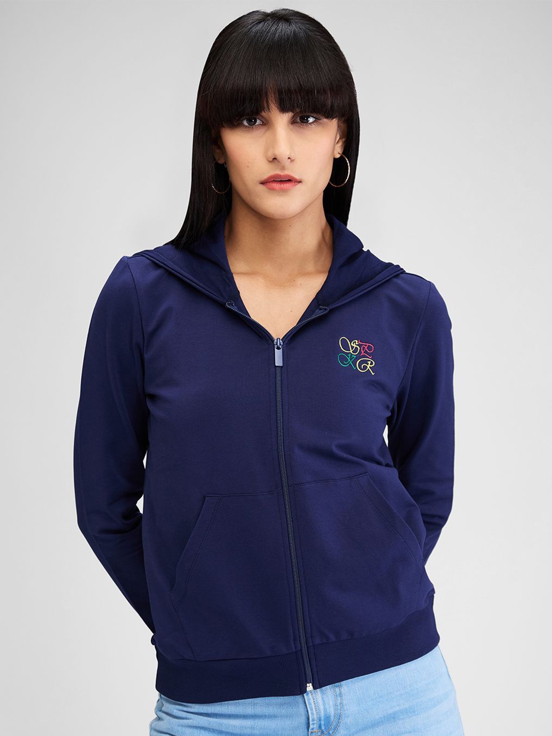 

SPYKAR Women Sweatshirt, Blue
