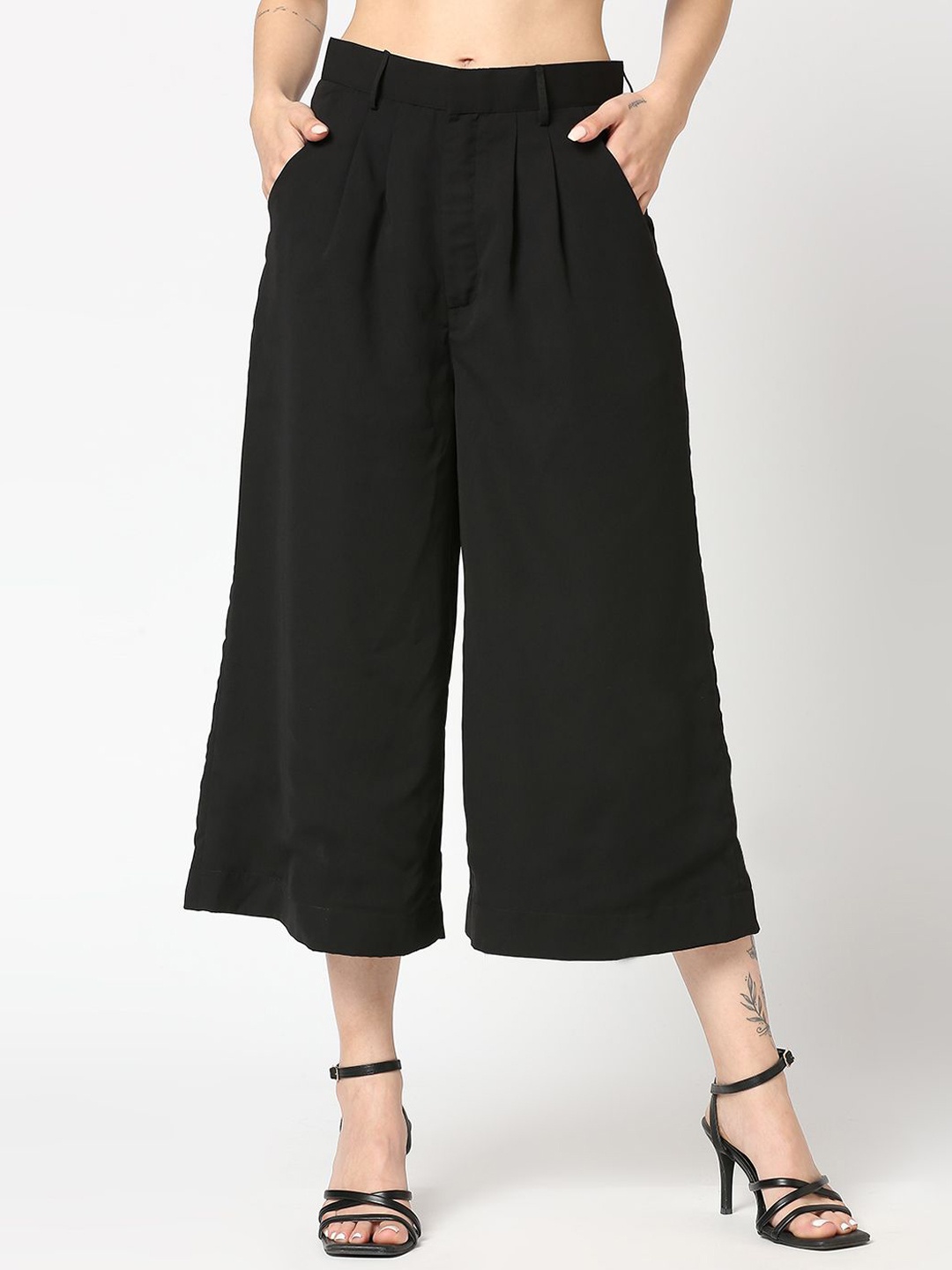 

AMMARZO Fiona High Waist Culotte Pant, Black