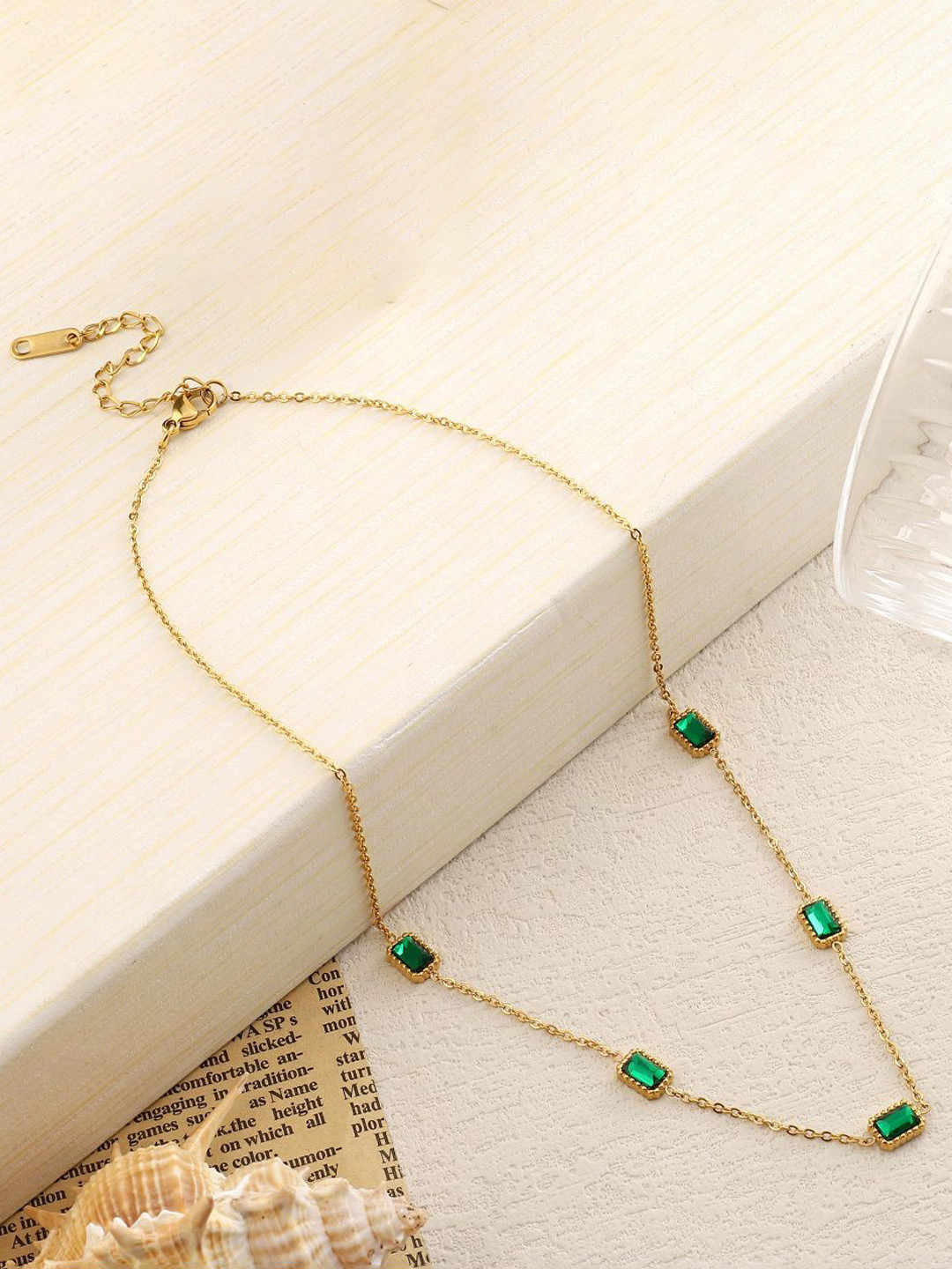 

SALTY Gold-Plated Stainless Steel Necklace