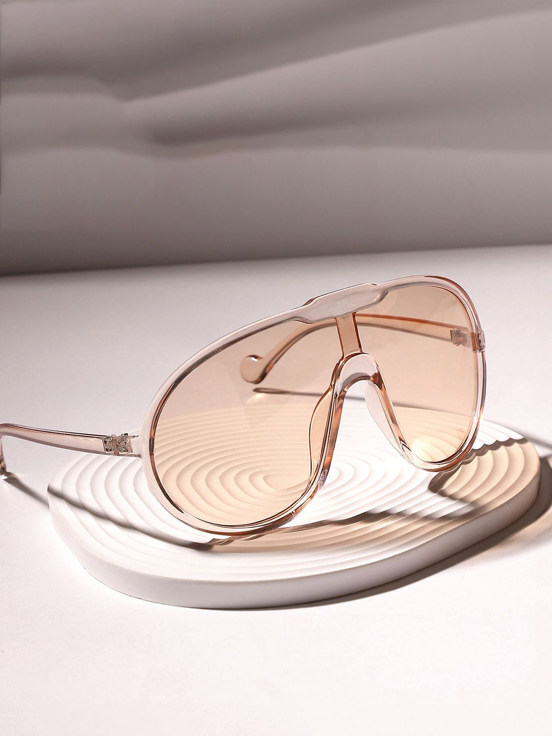 

French Accent Men Other Sunglasses with Polarised Lens, Brown