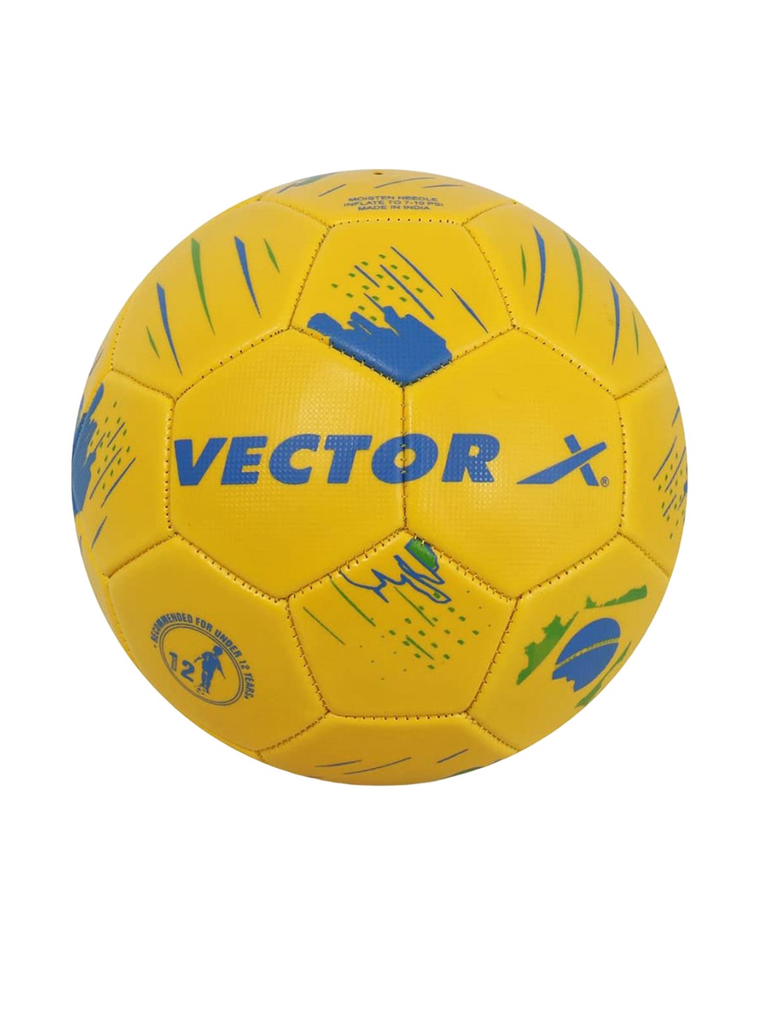 

VECTOR X Brand Name Printed Footballs, Blue