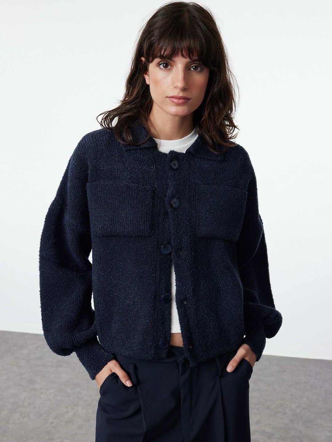 

Trendyol Women Cardigan, Navy blue