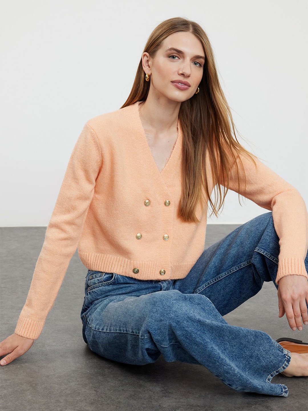 

Trendyol Women Cardigan, Orange