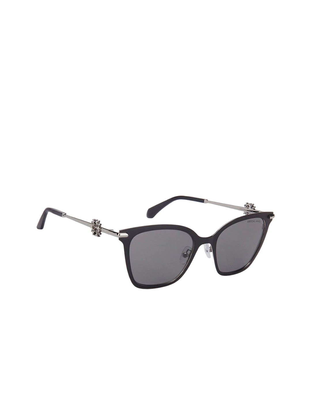 

John Jacobs Women Cateye Sunglasses with UV Protected Lens, Grey