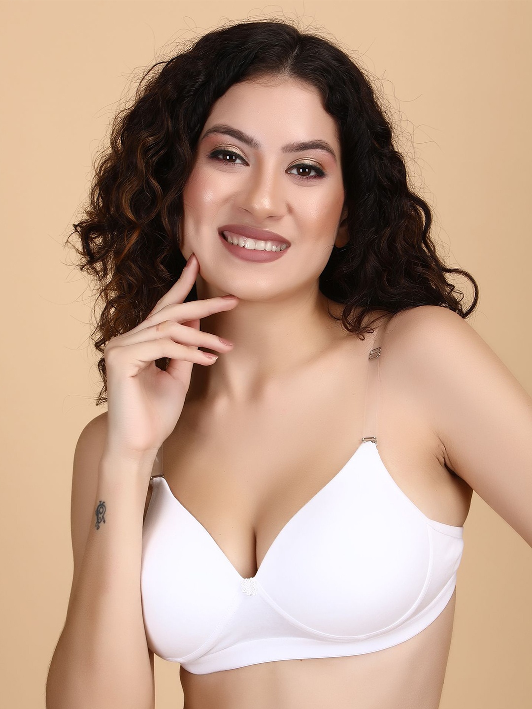 

Klassik Women Medium Coverage Lightly Padded Everyday Bra, White