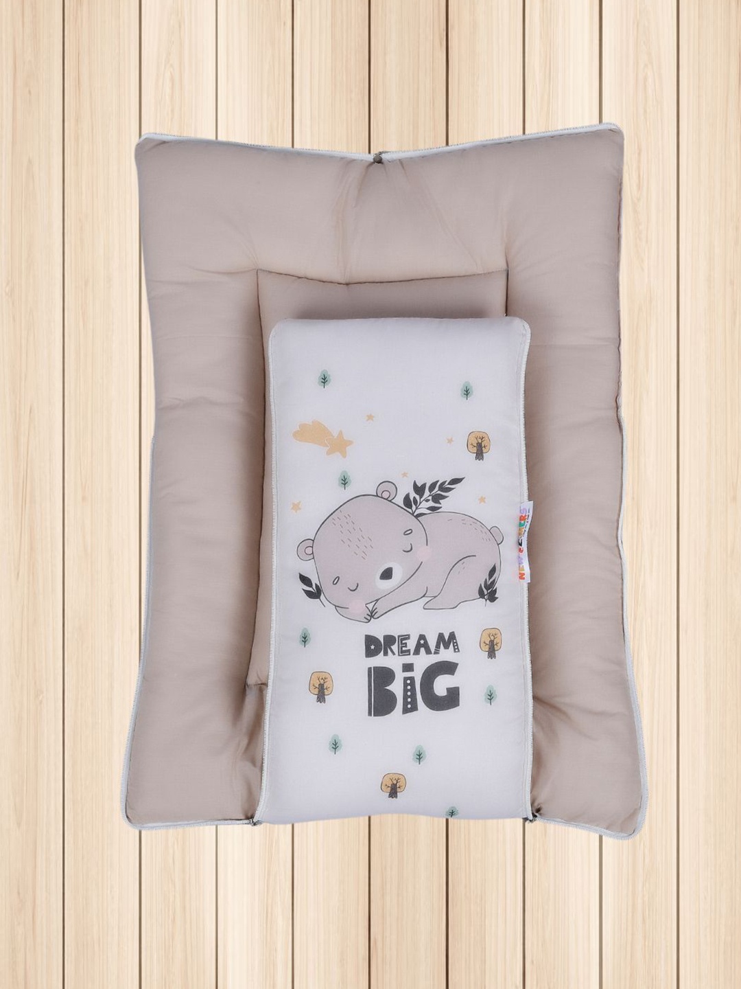

NEW COMERS Kids Printed Cotton Baby Sleeping Bag, Beige