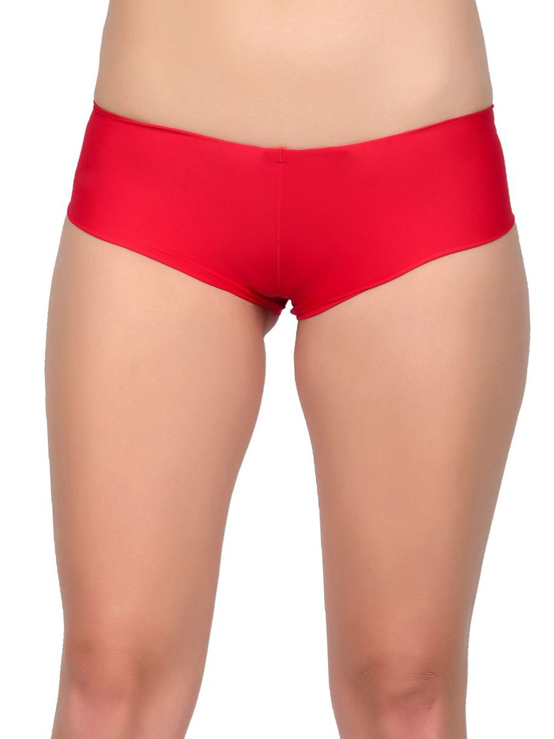 

bare dezire Mid-Rise Boy Shorts Seamless BriefsS, Red