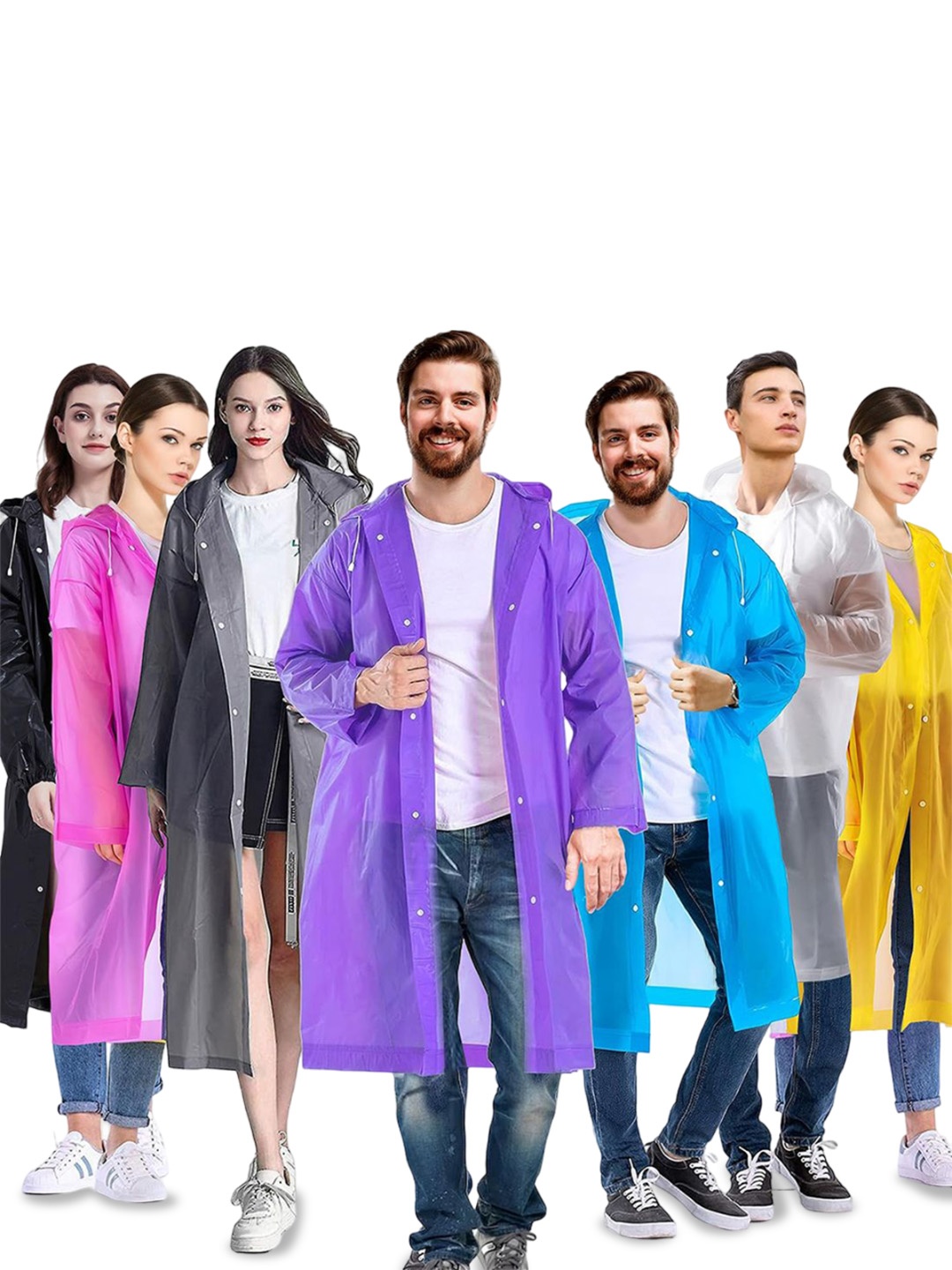 

Adbeni Assorted Waterproof Hooded Rain Jackets