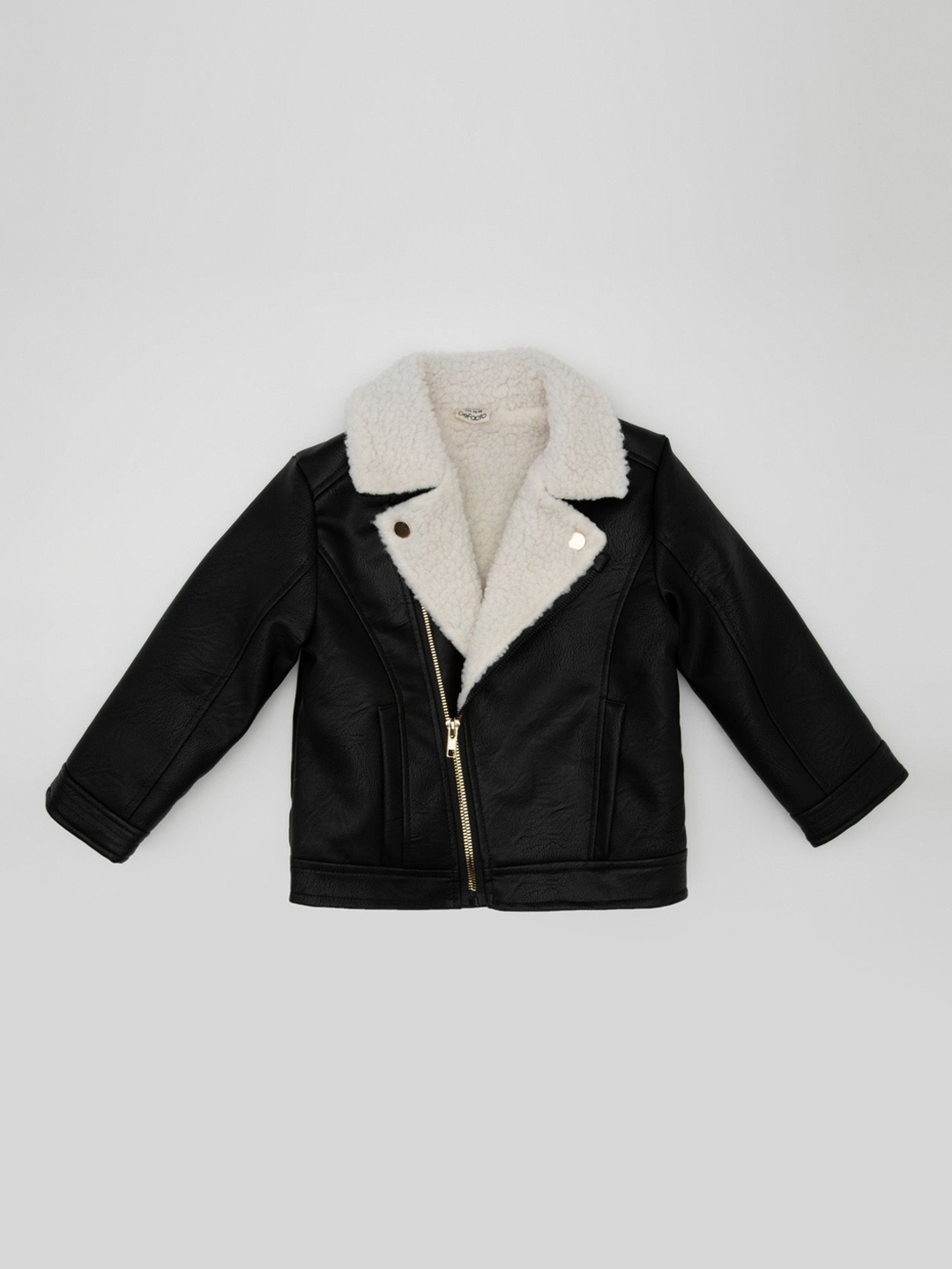 

DeFacto Girls Solid Padded Jacket, Black