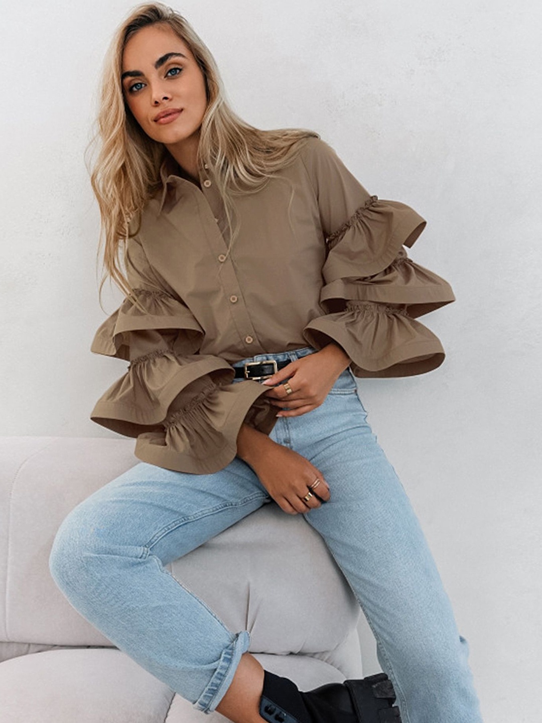 

LULU & SKY Top, Khaki