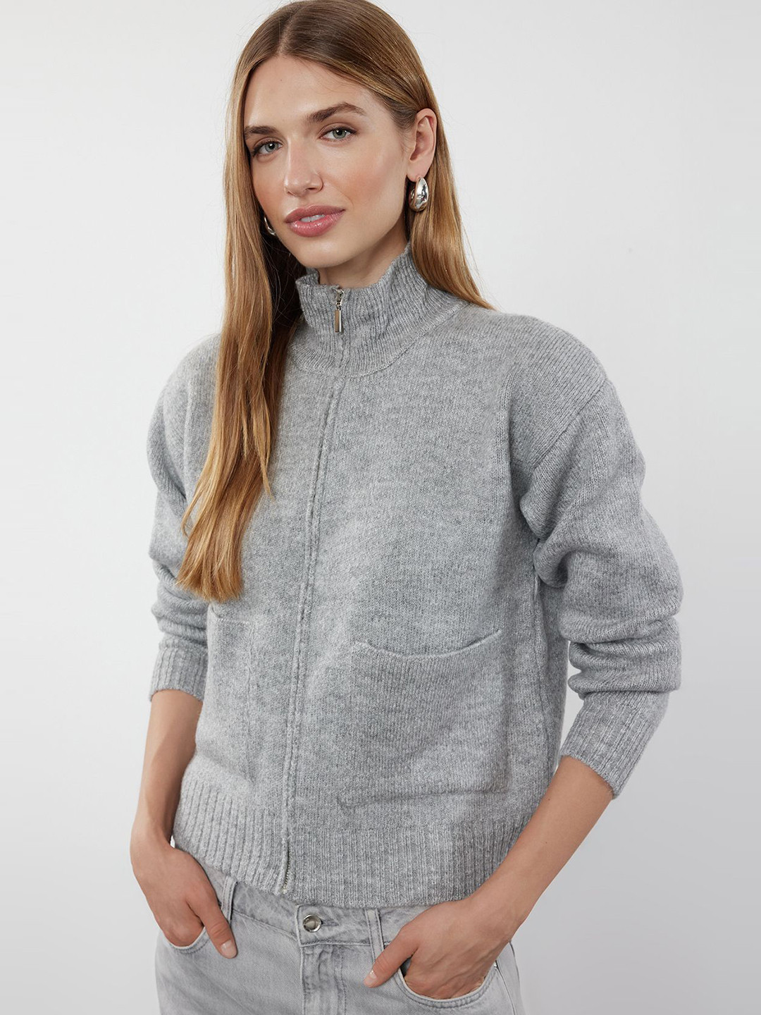 

Trendyol Women Cardigan, Grey