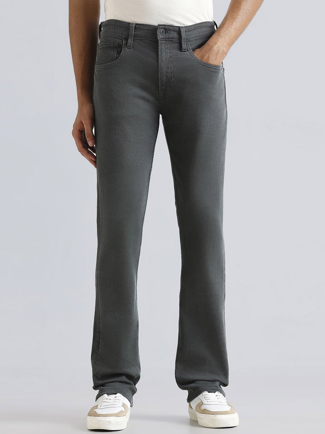 

Pepe Jeans Men Holborne Mid Rise Jeans, Grey