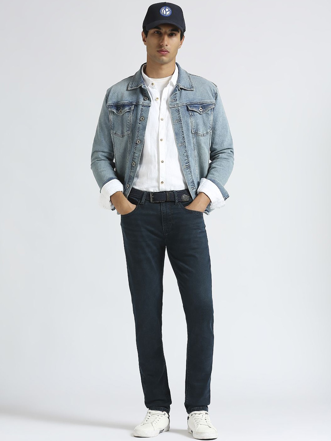 

Pepe Jeans Men Mid-Rise Stretchable Jeans, Blue