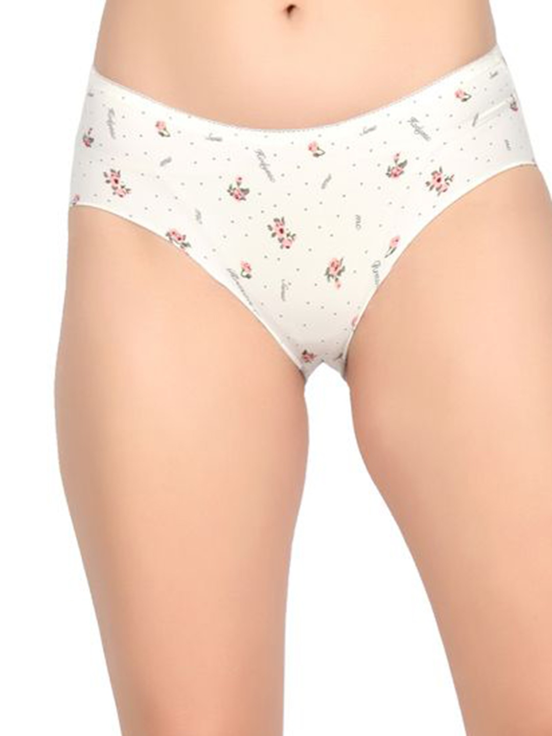 

Bare dezire Printed Mid-Rise Hipster Seamless Briefs BZ_PRN_81_WHITE_S