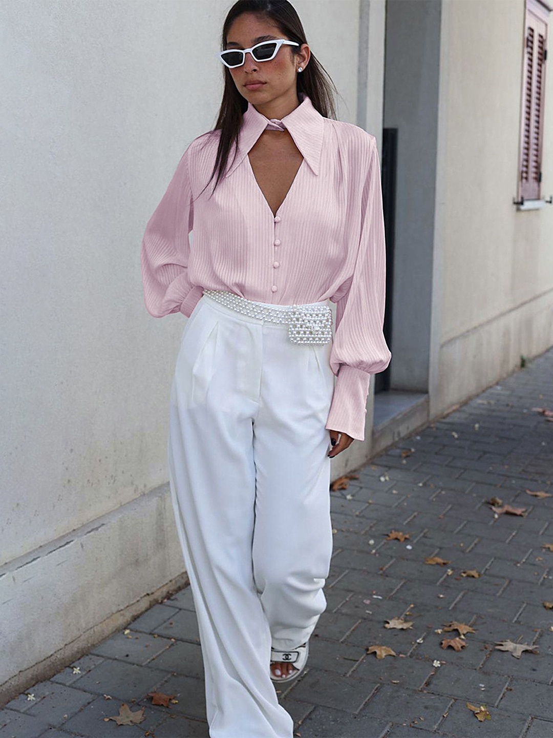 

LULU & SKY Shirt Style Top, Pink