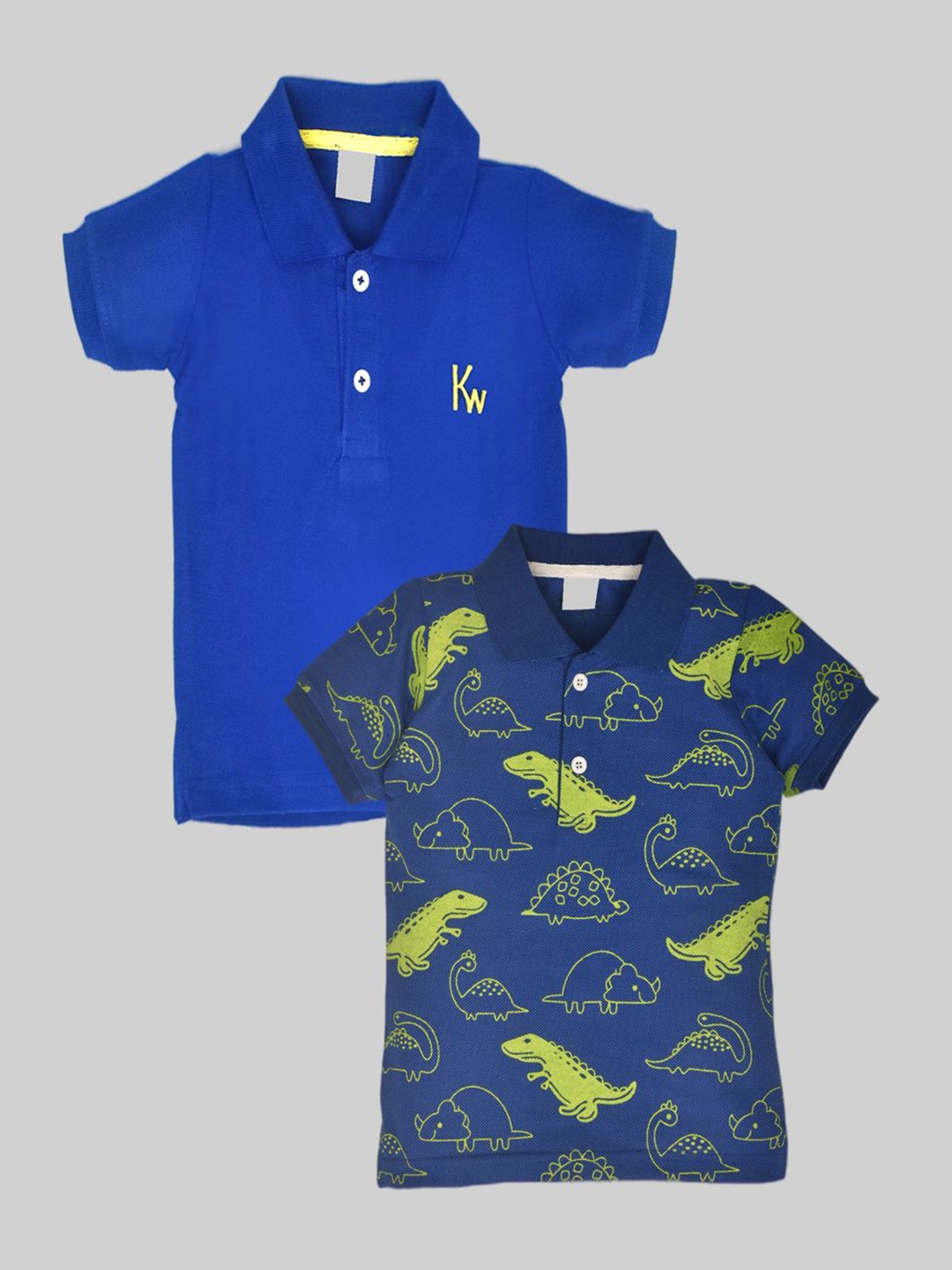 

BAESD Boys 2 Printed Polo Collar T-shirt, Blue