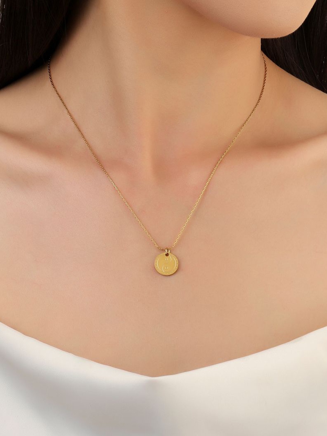 

SALTY Stainless Steel Minimal Necklace, Gold