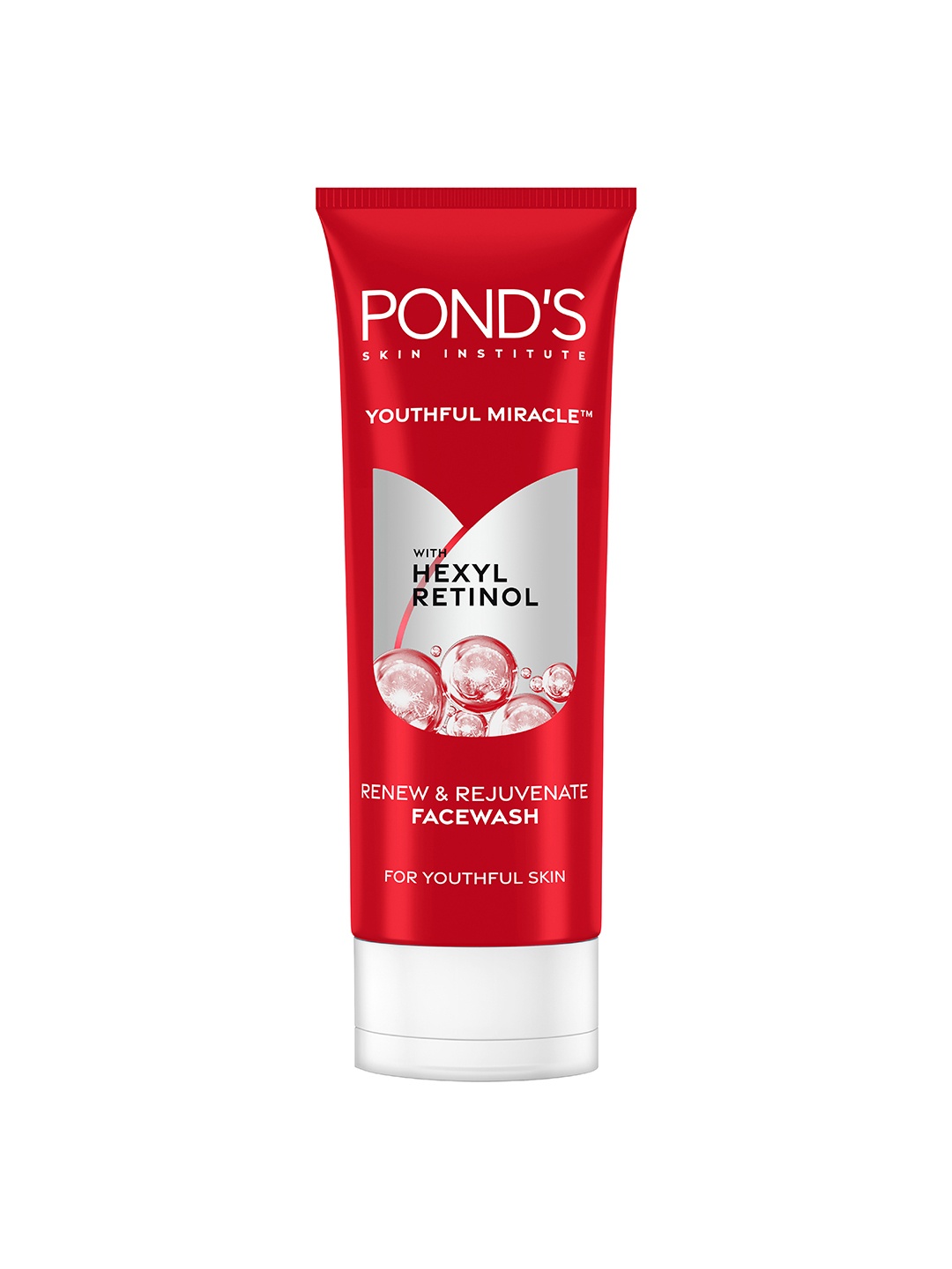 

Ponds Youthful Miracle Renew & Rejuvenate Facewash With Hexyl Retinol - 100ml, Red