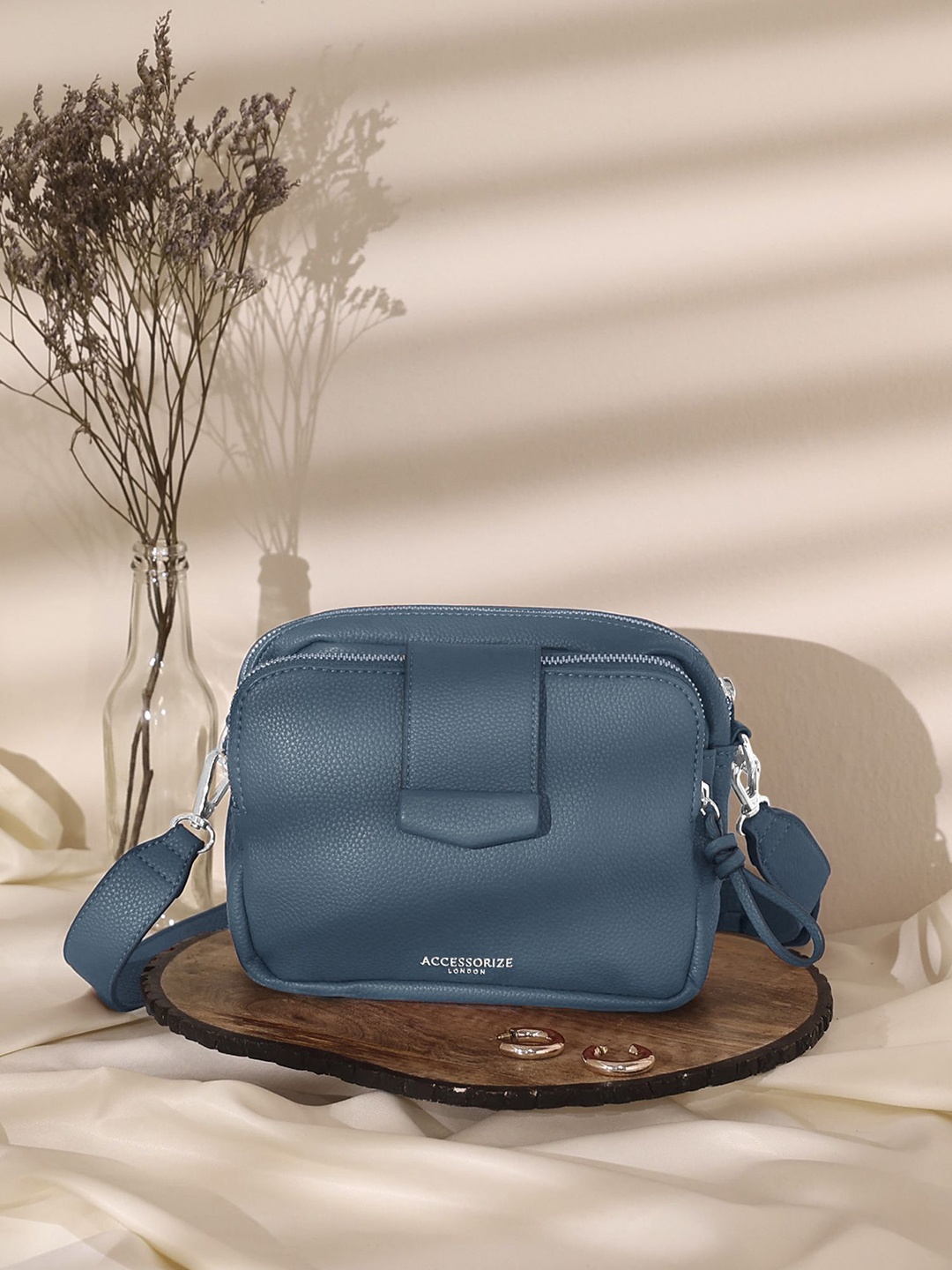 

Accessorize PU Sling Bag, Blue