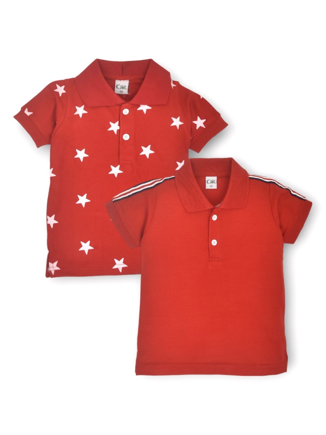 

BAESD Boys 2 Printed Polo Collar T-shirt, Red