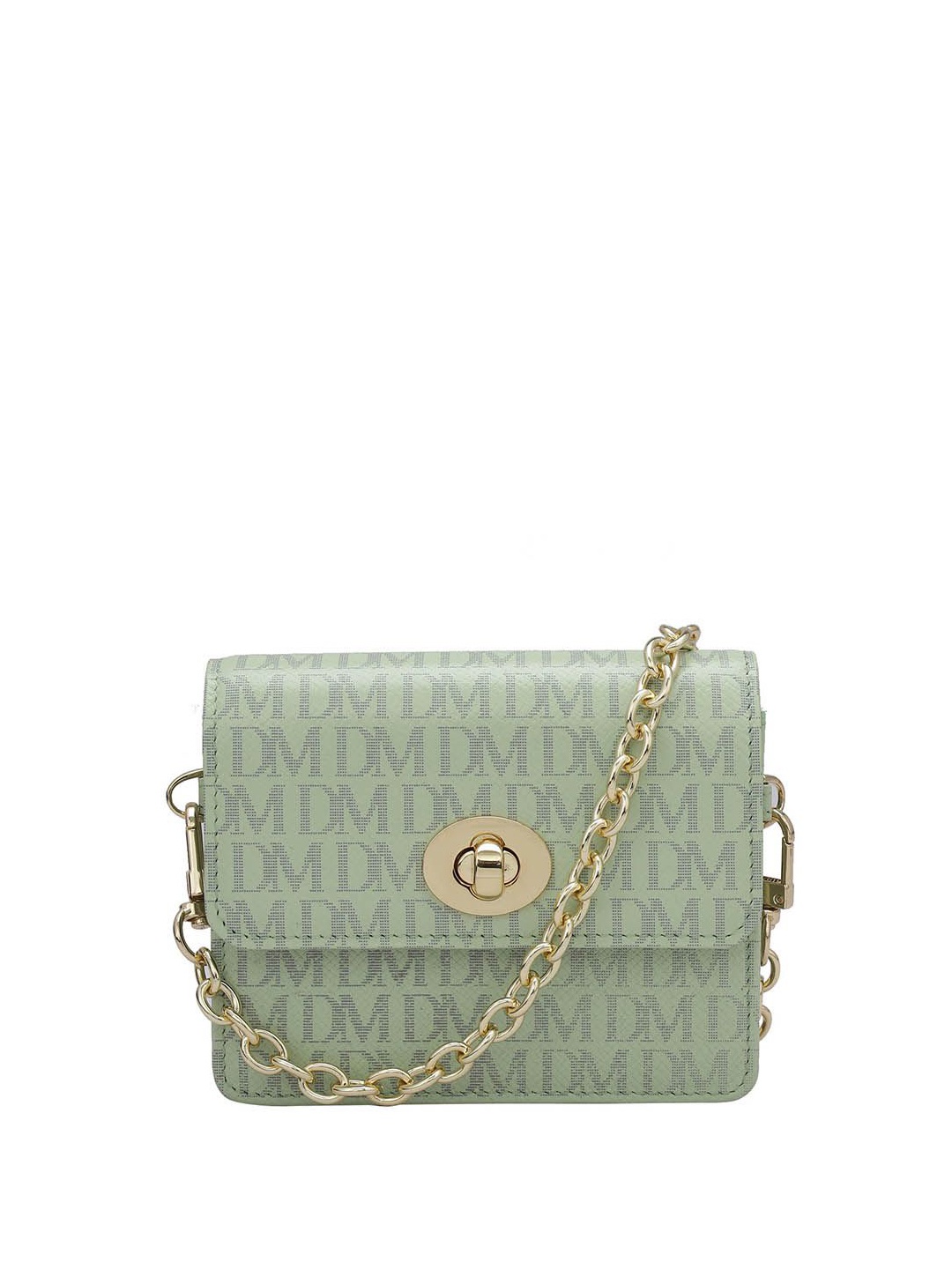 

Da Milano Women Textured Leather Envelope Wallet, Green