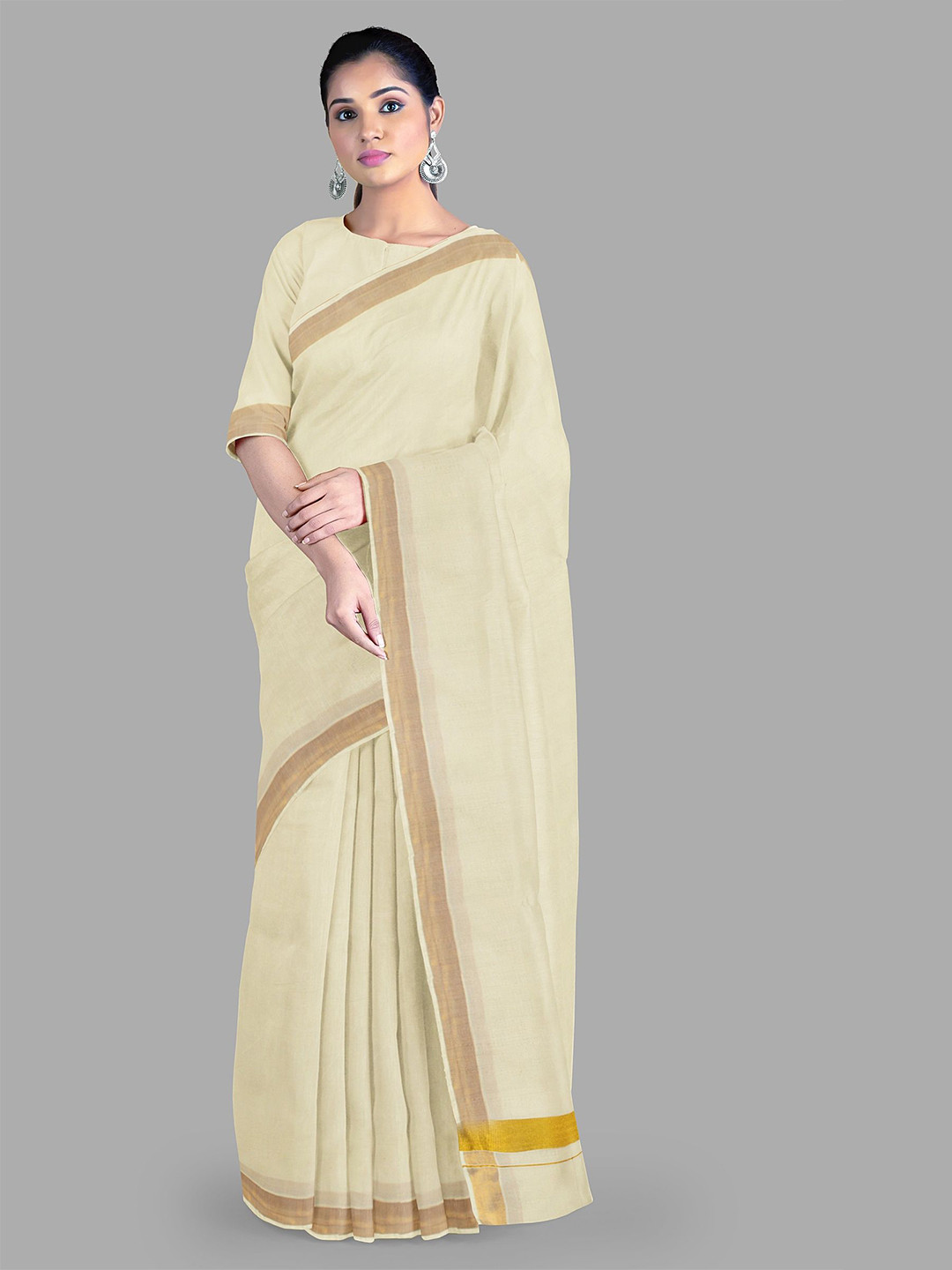 

The Chennai Silks Women Sarees, Off white