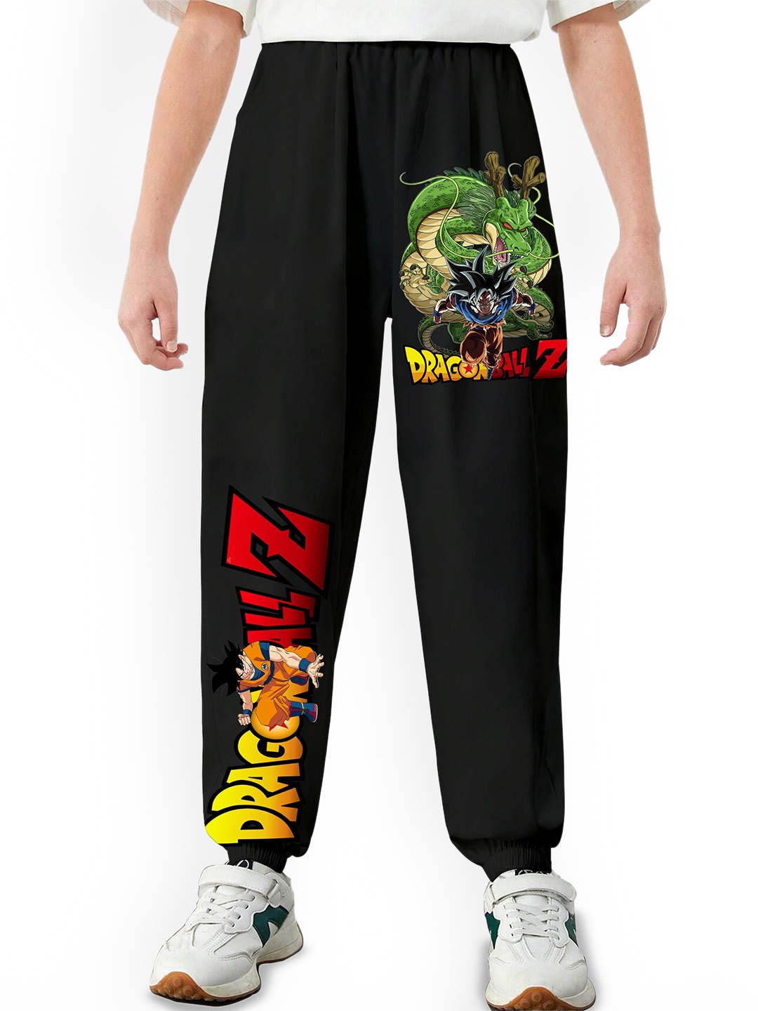 

BAESD Boys Dragonball Z Goku Printed Joggers, Black