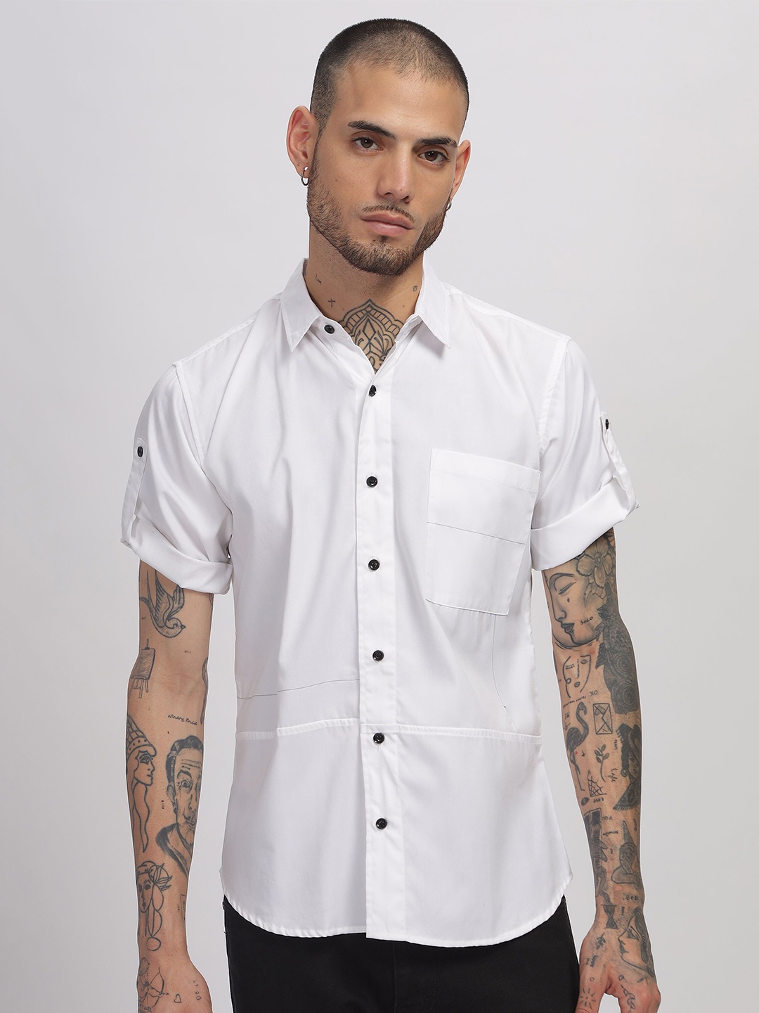 

FITODA FASHION Men Opaque Casual Shirt, White