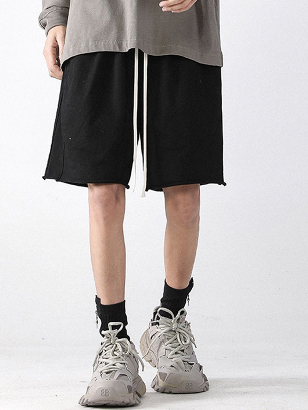 

StyleCast Men Loose Fit Sports Shorts, Black