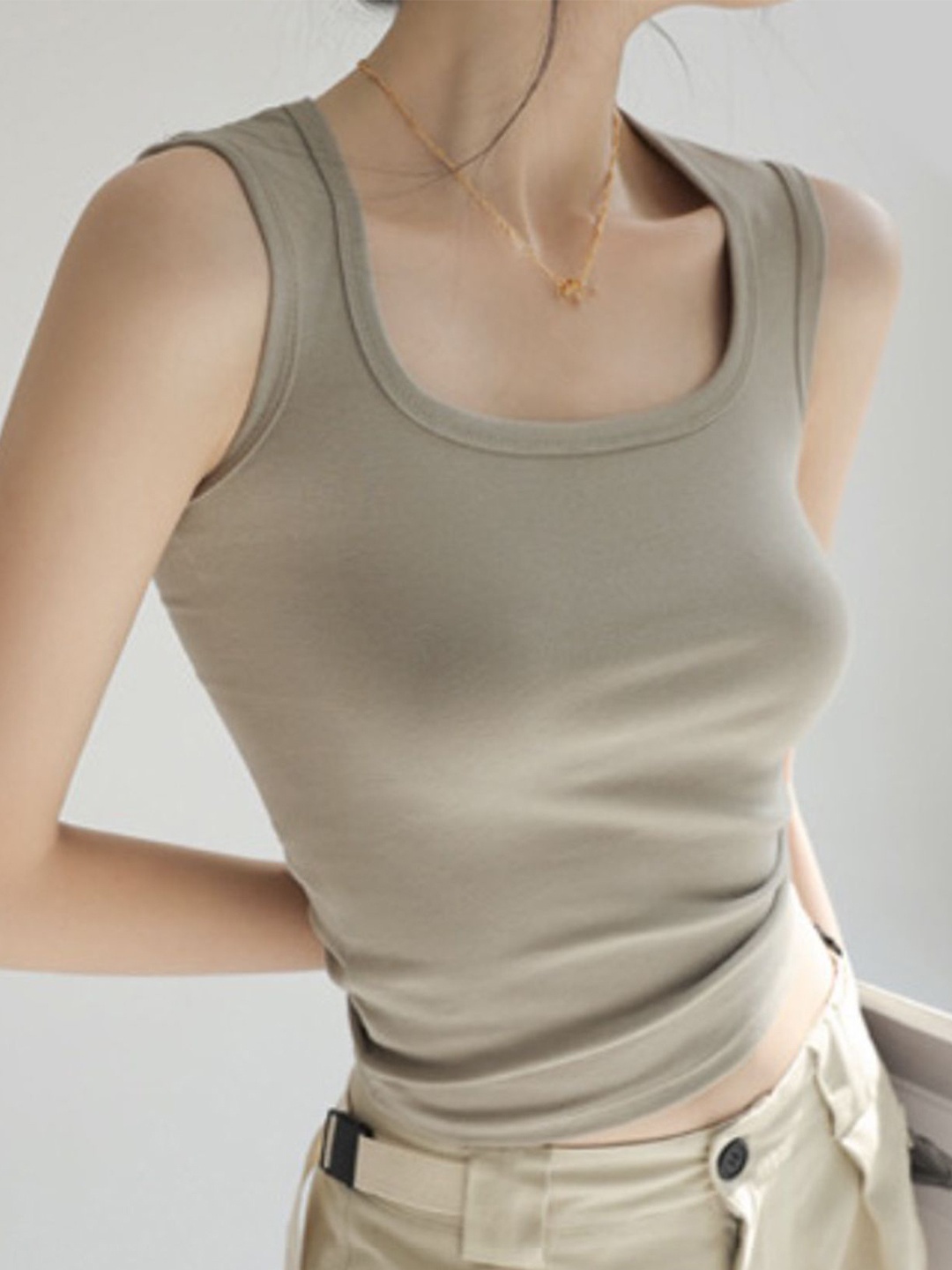 

LULU & SKY Cotton Tank Top, Green