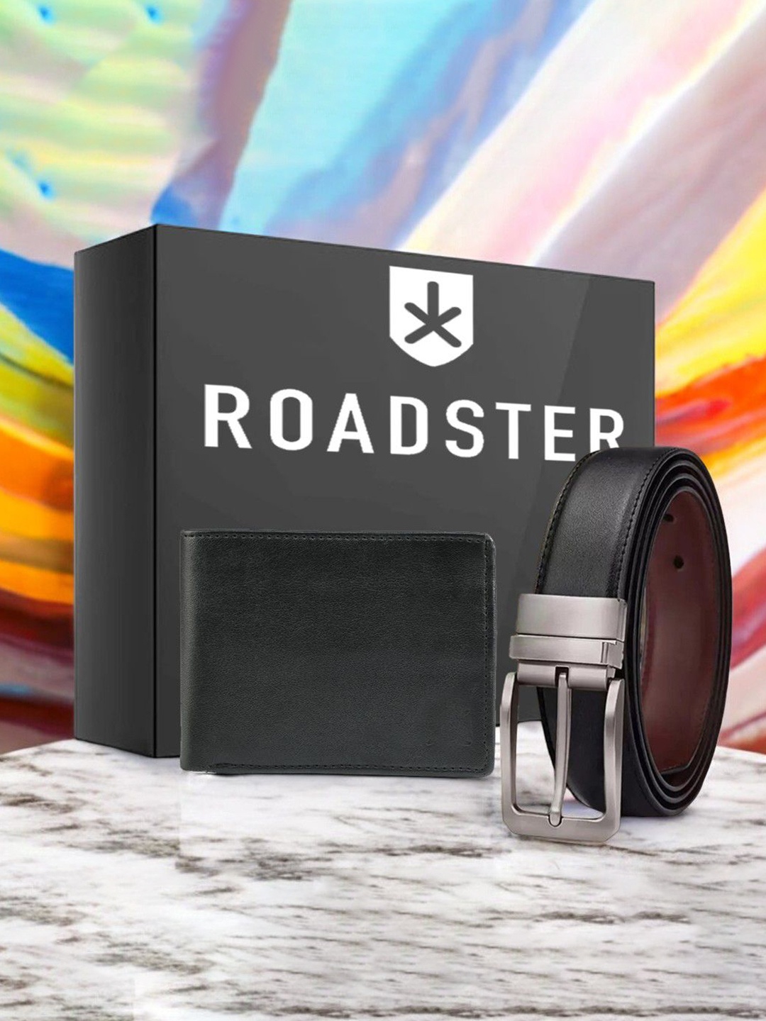 

Roadster Men Accessory Gift Set of, Black