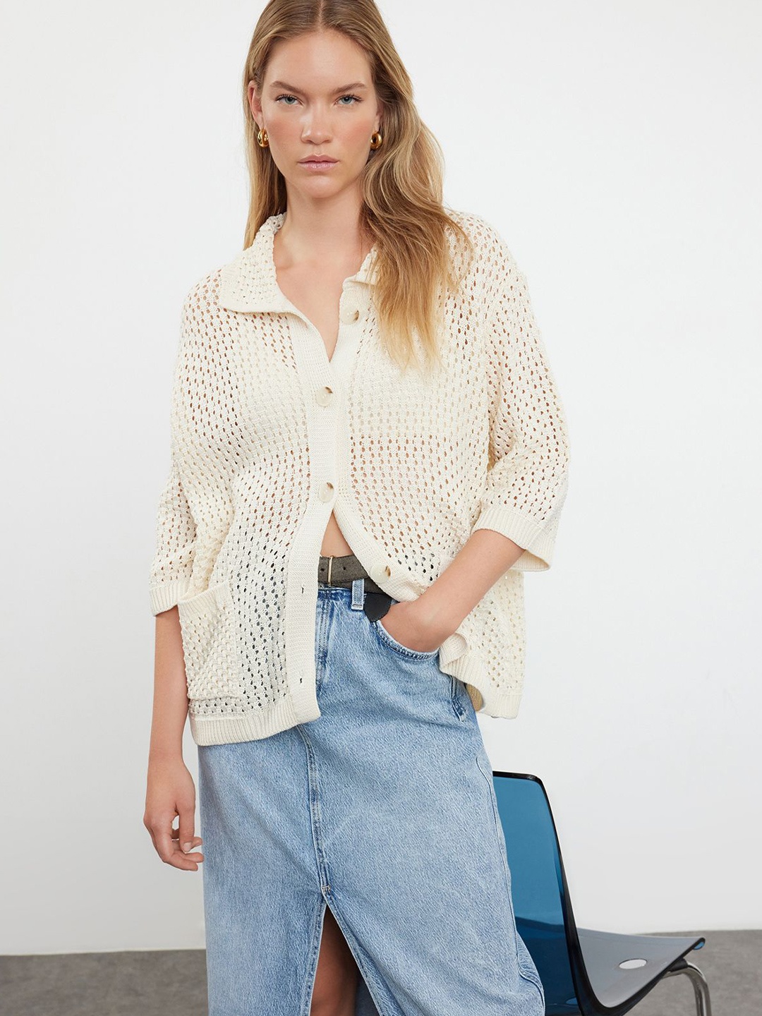 

Trendyol Women Cardigan, Off white