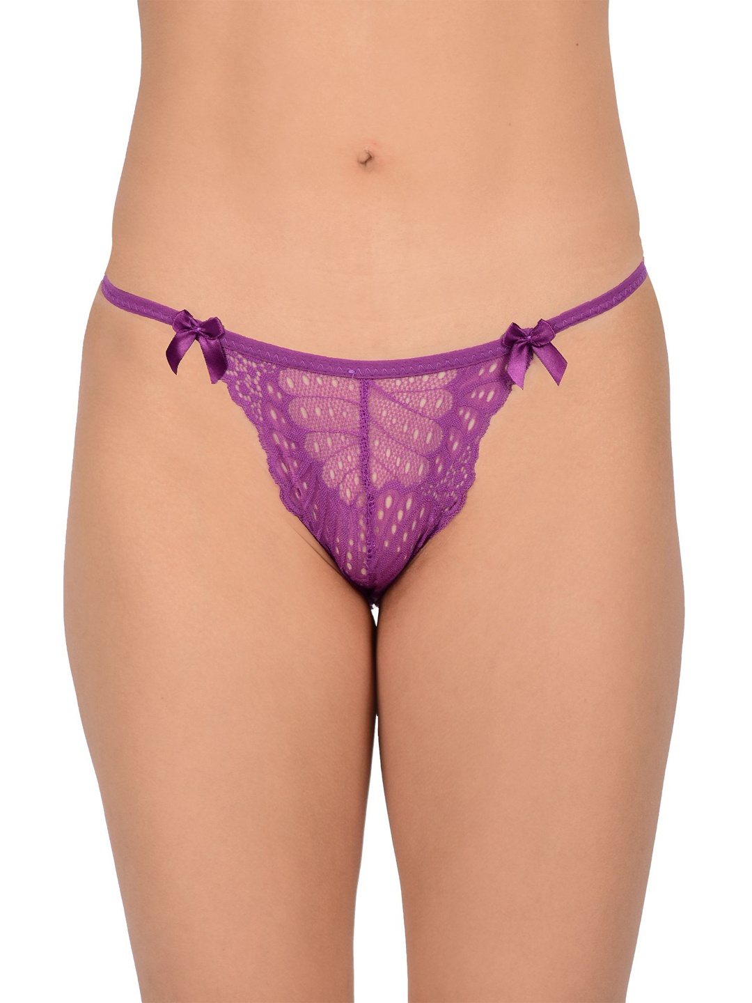 

bare dezire Mid-Rise Thongs Lace Briefs BZ_TNG_92_PURPLE_S