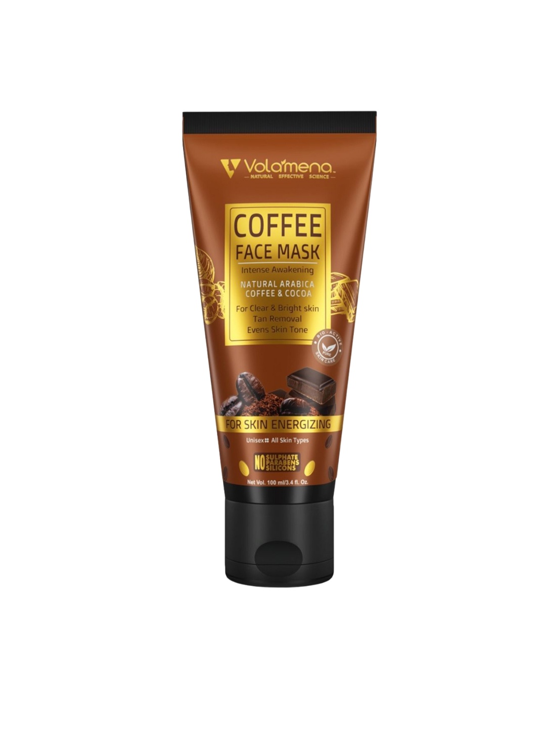 

Volamena Coffee Face Mask For Clear & Bright Skin- 100ml, Coffee brown