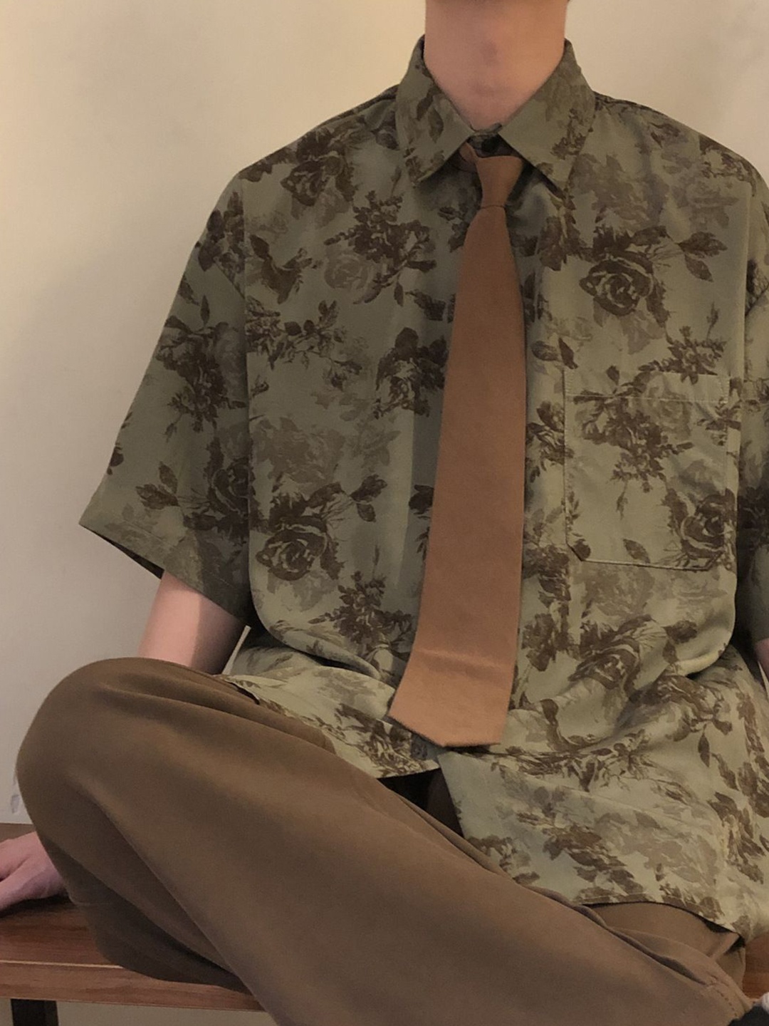 

StyleCast Men Floral Opaque Printed Casual Shirt, Green